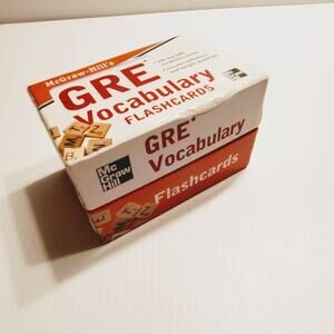McGraw-Hill's GRE Vocabulary Flashcards. Perfect shape, see photos for details